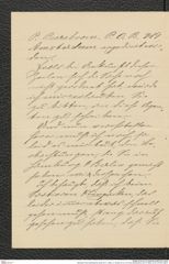 Nachlass Franz Steindachner, Brief von C. Heller; C. Kersten & Co. an Franz Steindachner (23.10.1909), Inv.Nr. 212.06, Seite 2